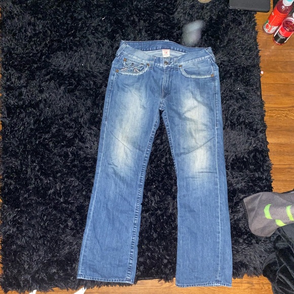 RAINBOW STITCH TRUE RELIGION JEANS - Picture 3 of 5